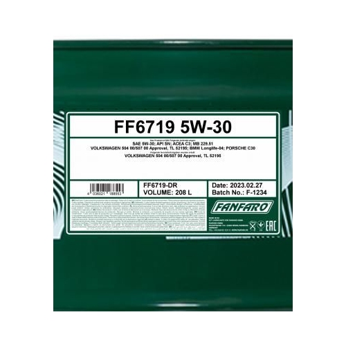 SCT - MANNOL Motoröl Fanfaro 6719 SAE 5W-30