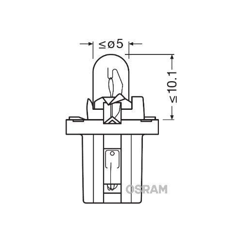 ams-OSRAM Glühlampe, Instrumentenbeleuchtung ORIGINAL