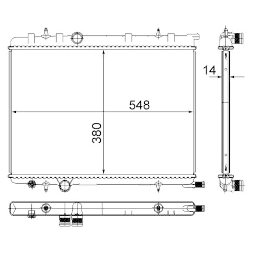 MAHLE Kühler, Motorkühlung BEHR *** PREMIUM LINE ***