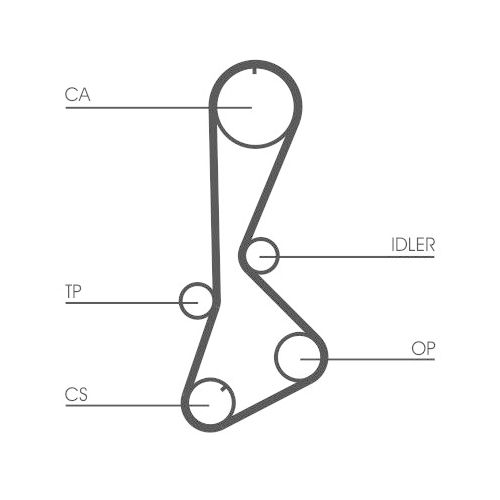 CONTINENTAL CTAM Zahnriemen