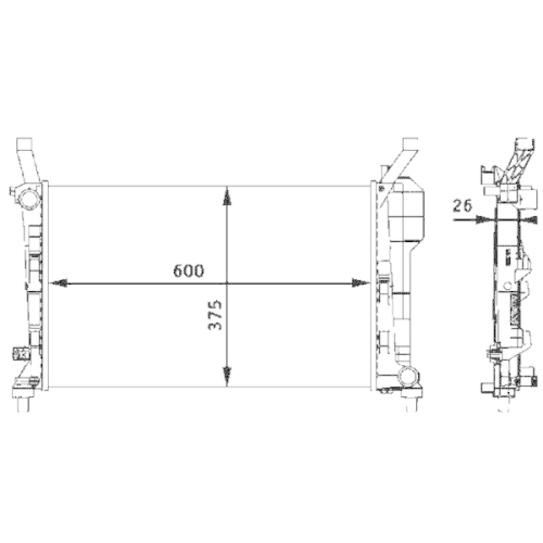 MAHLE Kühler, Motorkühlung BEHR *** PREMIUM LINE ***