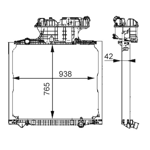 MAHLE Kühler, Motorkühlung BEHR *** PREMIUM LINE ***