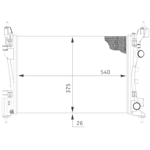 MAHLE Kühler, Motorkühlung BEHR *** PREMIUM LINE ***