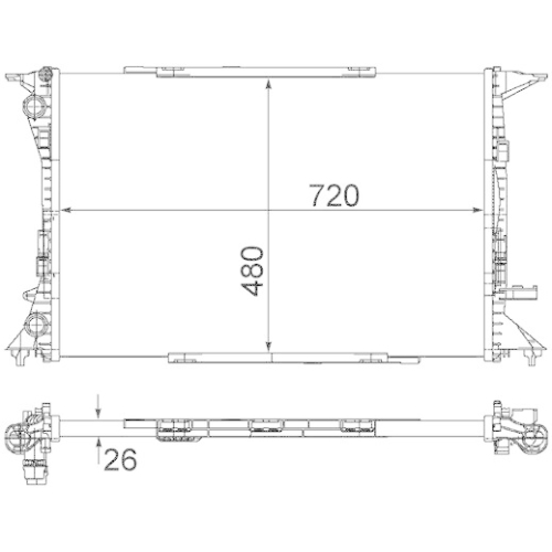 MAHLE Kühler, Motorkühlung BEHR *** PREMIUM LINE ***