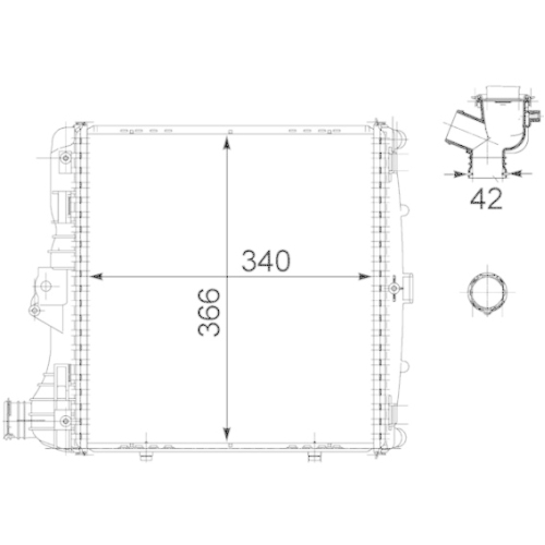 MAHLE Kühler, Motorkühlung BEHR *** PREMIUM LINE ***