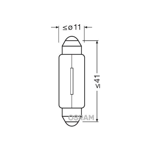 ams-OSRAM Glühlampe, Handschuhfachleuchte ORIGINAL