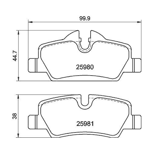 TEXTAR Bremsbelagsatz, Scheibenbremse Q+