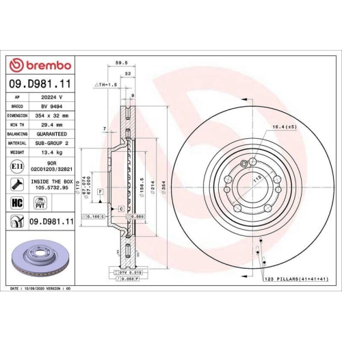 BREMBO Bremsscheibe PRIME LINE - UV Coated