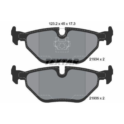 TEXTAR Bremsbelagsatz, Scheibenbremse Q+