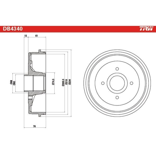 TRW Bremstrommel