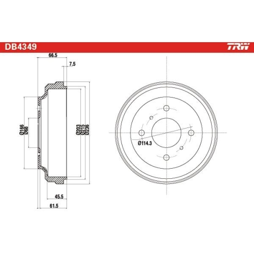 TRW Bremstrommel