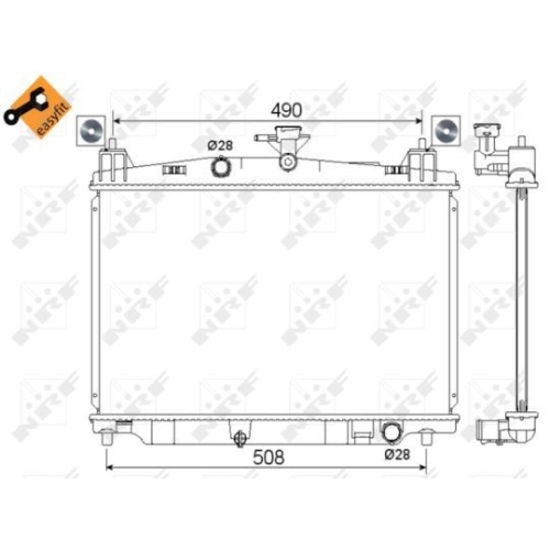NRF Kühler, Motorkühlung EASY FIT