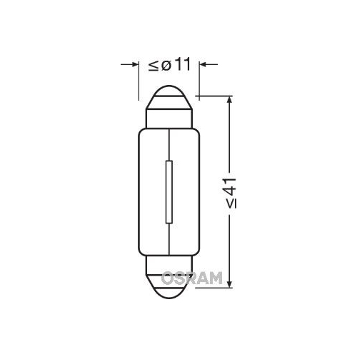 ams-OSRAM Glühlampe, Innenraumleuchte ORIGINAL