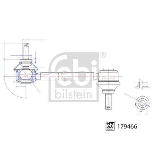 FEBI BILSTEIN Stange/Strebe, Stabilisator