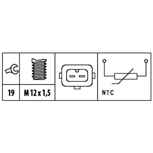 HELLA Sensor, Kühlmitteltemperatur