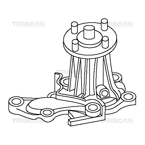 TRISCAN Wasserpumpe, Motorkühlung