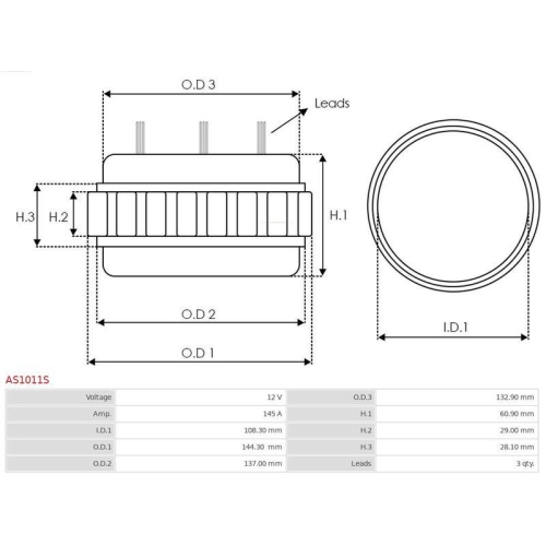 AS-PL Stator, Generator Brandneu AS-PL