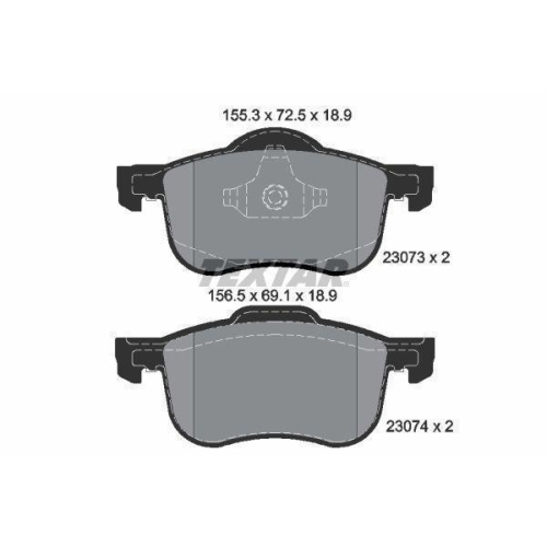 TEXTAR Bremsbelagsatz, Scheibenbremse Q+