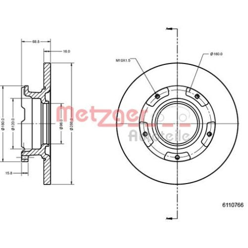 METZGER Bremsscheibe