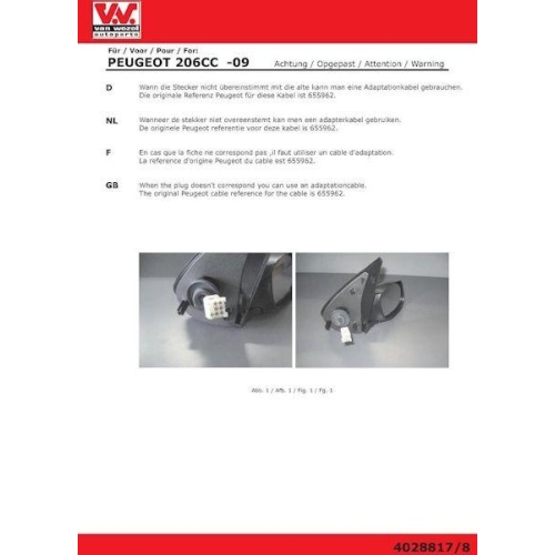 VAN WEZEL Au&szlig;enspiegel * HAGUS *