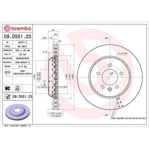 BREMBO Bremsscheibe PRIME LINE - Lightweight