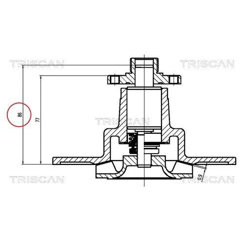 TRISCAN Wasserpumpe, Motorkühlung