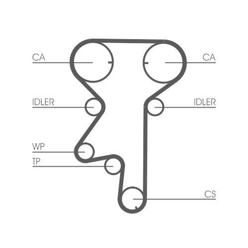 CONTINENTAL CTAM Zahnriemen