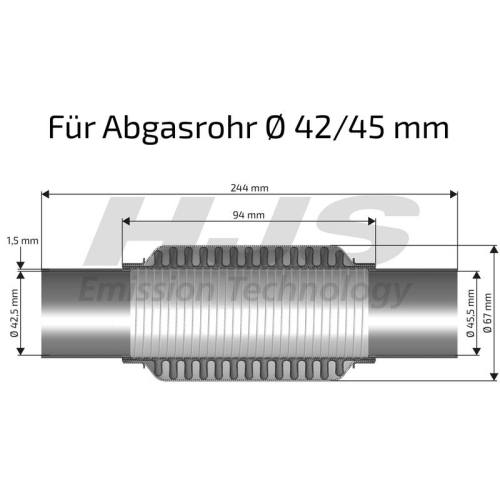 HJS Flexrohr, Abgasanlage interFLEX