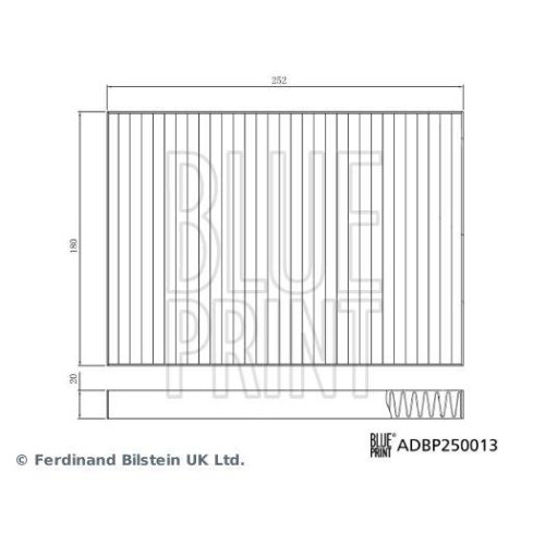 BLUE PRINT Filter, Innenraumluft