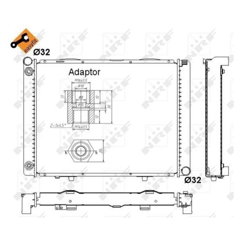 NRF Kühler, Motorkühlung EASY FIT