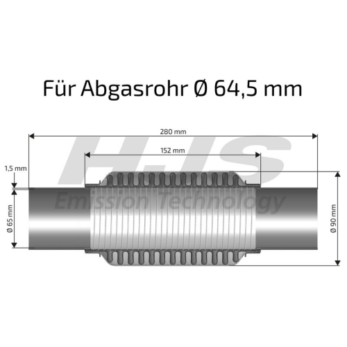 HJS Flexrohr, Abgasanlage interFLEX