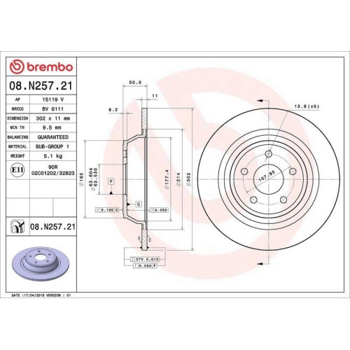BREMBO Bremsscheibe PRIME LINE - UV Coated