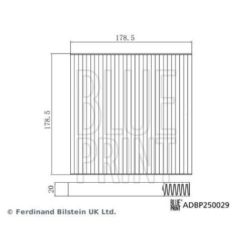 BLUE PRINT Filter, Innenraumluft