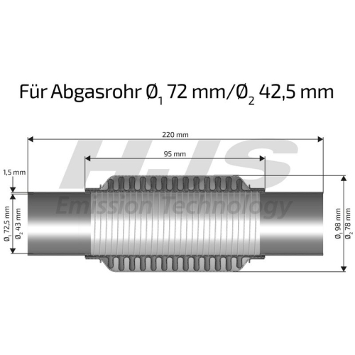 HJS Flexrohr, Abgasanlage interFLEX