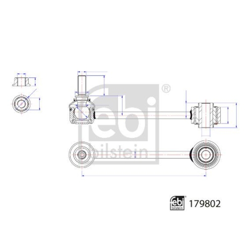 FEBI BILSTEIN Stange/Strebe, Stabilisator