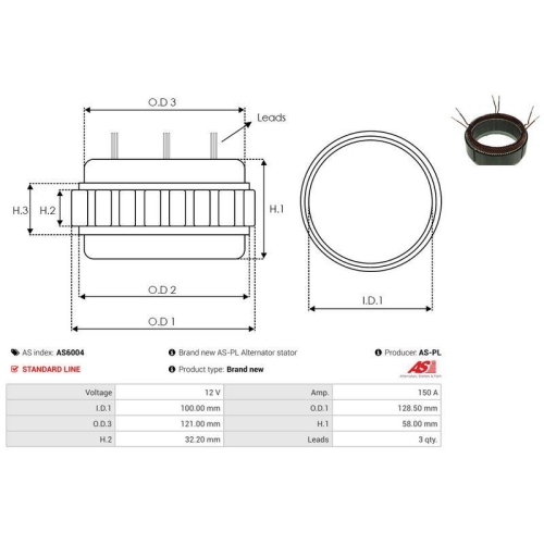 AS-PL Stator, Generator AS