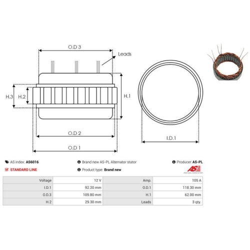AS-PL Stator, Generator AS