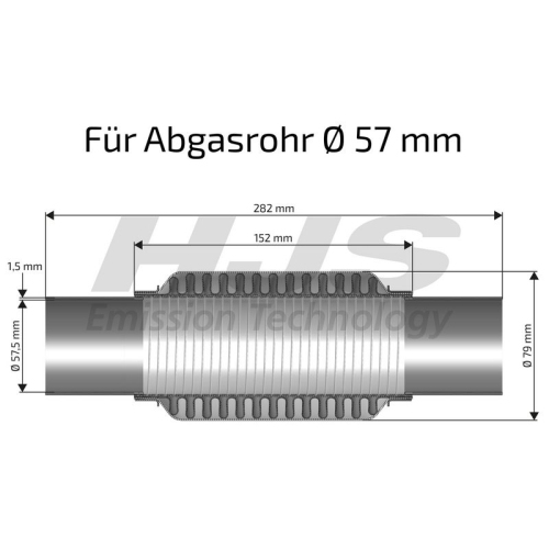 HJS Flexrohr, Abgasanlage interFLEX