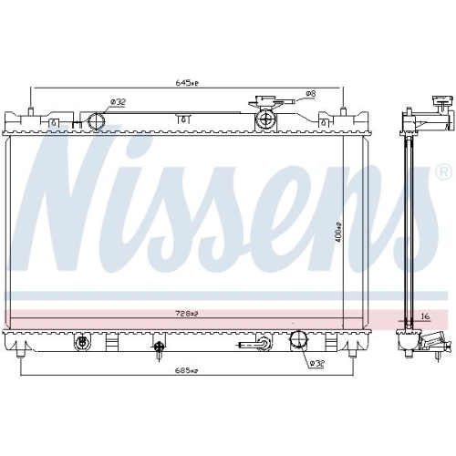 NISSENS Kühler, Motorkühlung