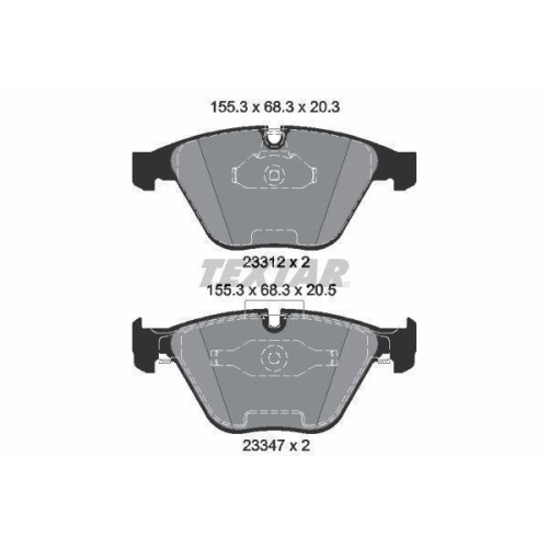 TEXTAR Bremsbelagsatz, Scheibenbremse