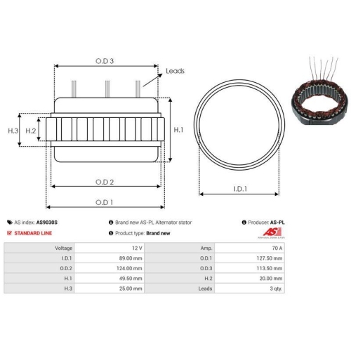 AS-PL Stator, Generator AS