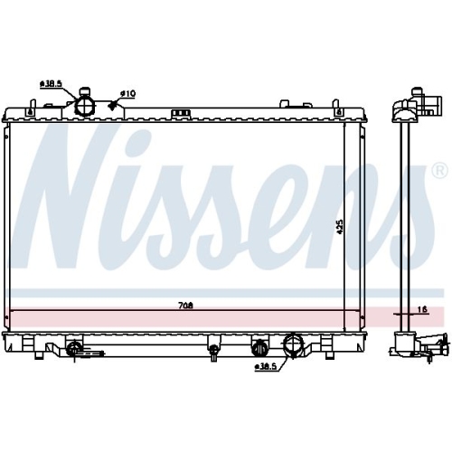 NISSENS Kühler, Motorkühlung