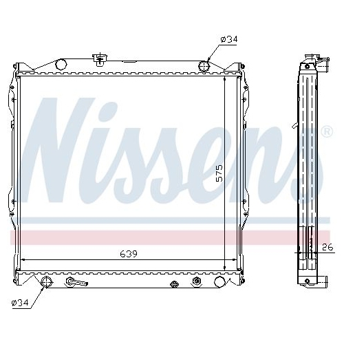 NISSENS Kühler, Motorkühlung ** FIRST FIT **