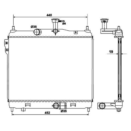 NRF K&uuml;hler, Motork&uuml;hlung
