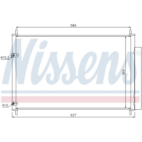 NISSENS Kondensator, Klimaanlage ** FIRST FIT **