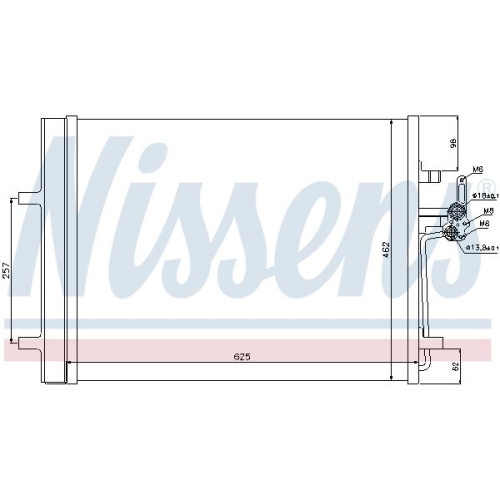 NISSENS Kondensator, Klimaanlage ** FIRST FIT **