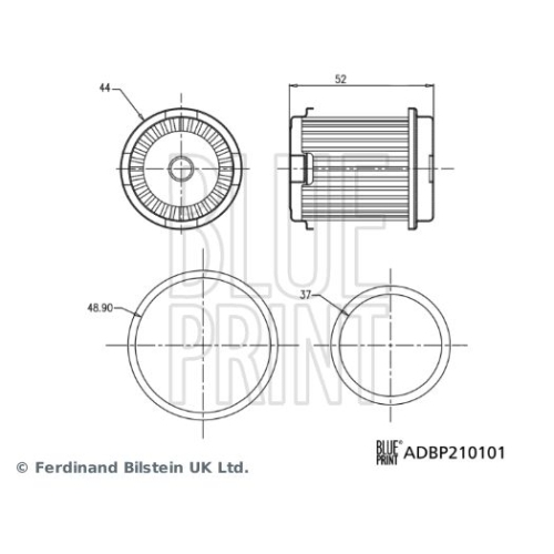 BLUE PRINT Hydraulikfilter, Automatikgetriebe