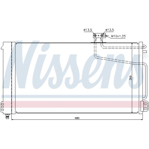 NISSENS Kondensator, Klimaanlage ** FIRST FIT **