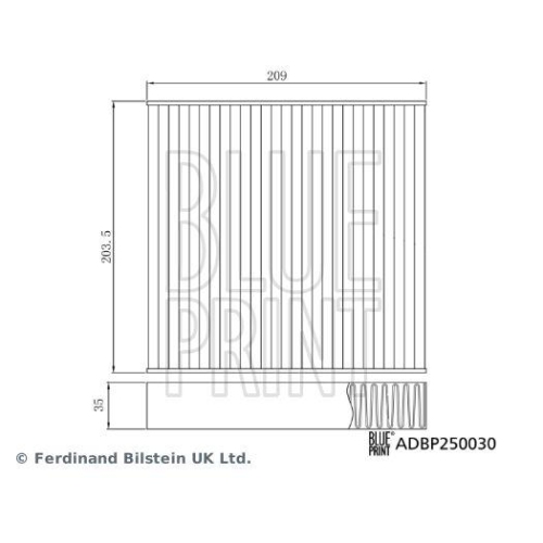 BLUE PRINT Filter, Innenraumluft