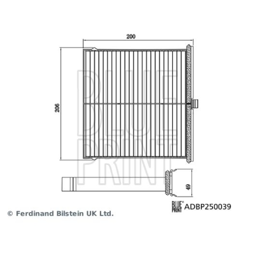 BLUE PRINT Filter, Innenraumluft